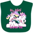 thumbnail image 3 of Inktastic My Mimi Loves Me Unicorn Girls Baby Bib, 3 of 4