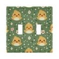 thumbnail image 2 of 3 Gang Light Switch Cover Plate Cute Ducks and Flower Wall Plate Decorate Electrical Outlet Cover Plates 4.56”x4.48”, 2 of 8