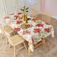 thumbnail image 3 of Pioneer Flower Floral Print Pattern Rectangle Tablecloth 60"x120", Waterproof Polyester Table Cloth, Wipeable Spillproof for Dining Camping Indoor Outdoor, 3 of 6