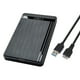 thumbnail image 1 of Caja de Disco Duro Externo con Cable USB Tipo-C 5Gps, UASP SATA I/II/III Compatible con Samsung WD Hitachi Seagate Toshiba Caja de Disco Duro 2.5 HDD SSD 7mm/9.5mm, Dos Piezas ER, 1 of 4