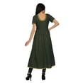 thumbnail image 4 of Moomaya Long Bollywood Designer Kurti WoMen's Solid Maxi Kurta Front Slit Tops, 4 of 6