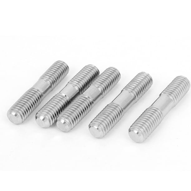 M8 x 40mm Métrico A2 Acero Inoxidable Doble Extremo Tornillo de Estudio 5 Pcs