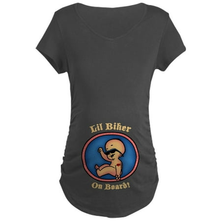 

CafePress - Lil Biker Maternity Dark T Shirt - Maternity Dark T-Shirt