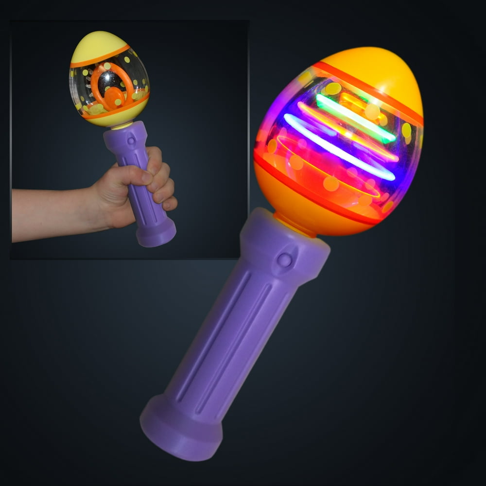FlashingBlinkyLights Light Up Spinning Egg Easter Toy