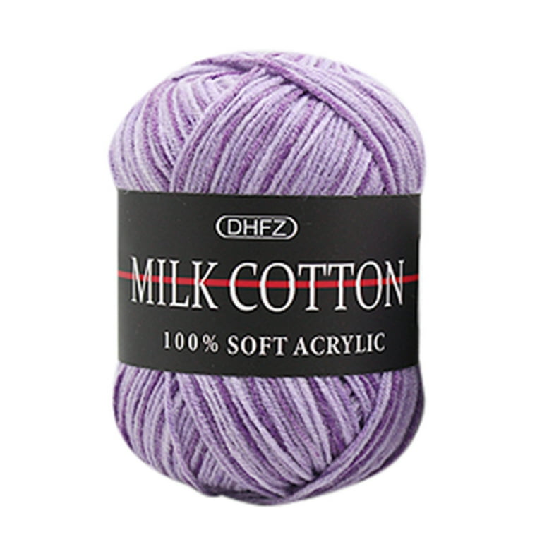 hoksml Christmas Clearance Deals Office Supplies Colorful Hand Knitting 50g  Knitting Crochet Milk Soft Baby Cotton Wool Yarn F Sale