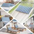thumbnail image 6 of Blue White Plaid Pillow Covers 16"x24", Gradient Geometric Buffalo Checkered Soft Brushed Microfiber Breathable Throw Pillow Covers, Pillowcase with Zipper for Couch Sofa Bedroom Living Room, 6 of 9