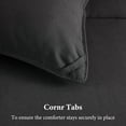 thumbnail image 6 of INGALIK Luxury Hotel-Style 3-Piece Full Comforter Set, Hypoallergenic Quilted Down Alternative, All-Season Duvet Insert, Machine Washable, Corner Tabs, (Gray, 82x86 inch), 6 of 10
