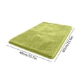thumbnail image 3 of Bathroom Rug - 16''x24'' Absorbent and Soft Microfiber Shaggy Bath Mat, Non-Slip Machine Washable Bath Rug - Green, 3 of 7