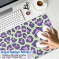 thumbnail image 4 of Long Mouse Pads for Desk,Green and Purple Of Leopard Print Desk Mats on Top Of Desks, Desk Mouse Pad Extra Large with 3mm Non-Slip Base and Stitched Edge for Gaming,Office,Work,Home 31.5"x11.8", 4 of 6