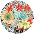 thumbnail image 3 of Del Sol, Ani 15x15 Black Modern Framed Museum Art Print Titled - Bright Floral Matisse Circle II, 3 of 5