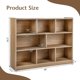 thumbnail image 3 of Songqin 8 Cube Bookcase, Freestanding 3-Tier Open Bookshelf, Modern Storage Display Cabinet, Wood Cube Storage Organizer for Living Room, Kid’s Room, Natural, 3 of 18