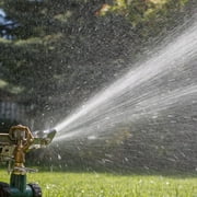 Orbit Brass Impact Pulsating Lawn Sprinkler on Metal Step Spike