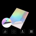 thumbnail image 2 of Ruiboury 20 Sheets Holographic Sticker Paper Self Adhesive Glossy for Inkjet Printer, 2 of 8