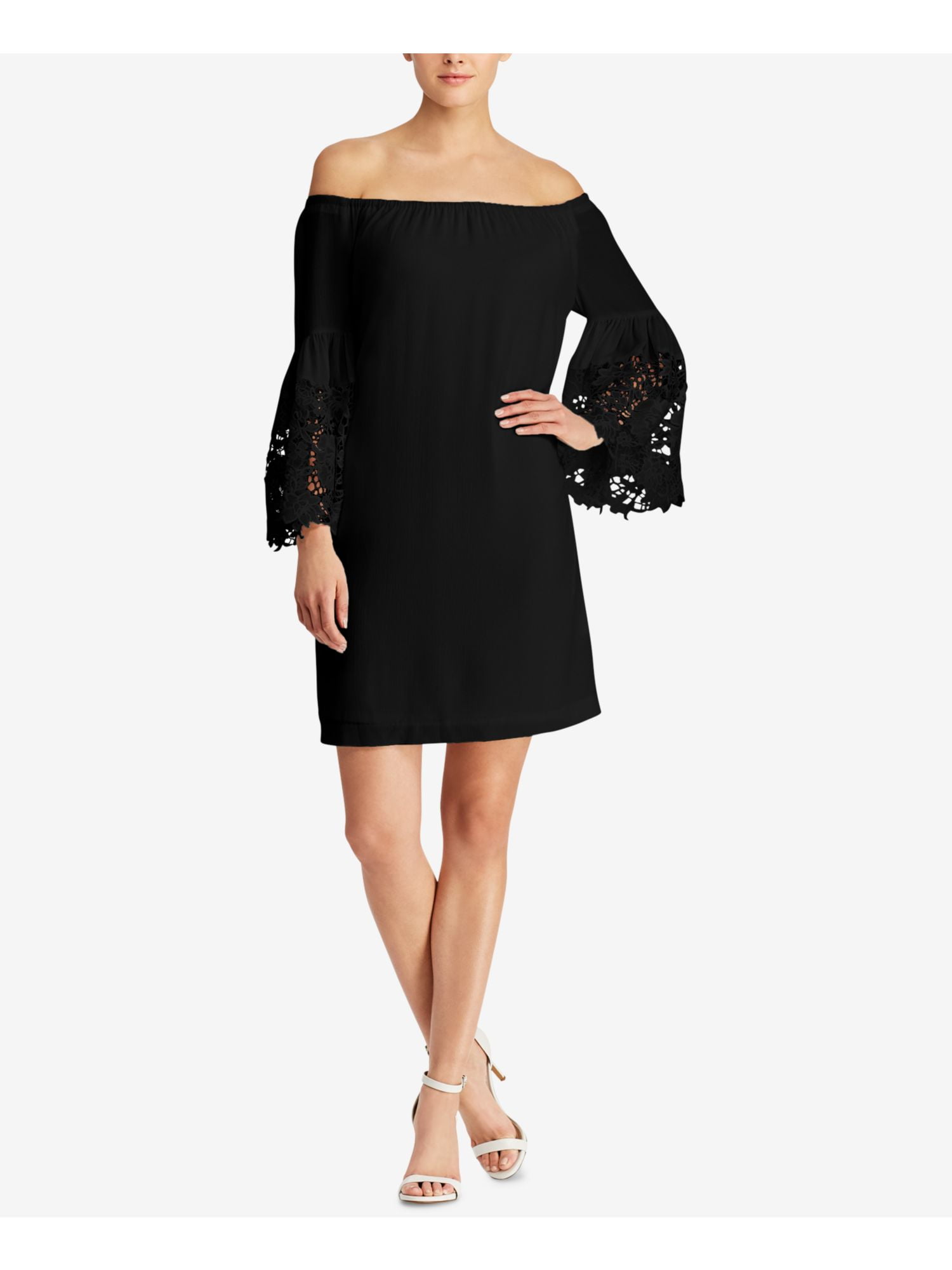 ralph lauren ruffle sleeve shift dress