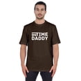 thumbnail image 1 of Inkmeso T-Shirt à Manches Courtes pour Homme avec Imprimé Graphique « First Time Daddy », Chandail Jersey pour Papa, 1 of 7