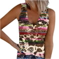 thumbnail image 2 of Homenesgenics Tank Tops for WomenSleeveless V-Neck Printed Ladies Tops Blouses Tank Vest Womens Clothes under $8, 2 of 5