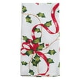 thumbnail image 1 of Saro Lifestyle 3175.M20S 20 in. Holly & Ribbon Design Table Napkins, Multi Color - Set of 12, 1 of 1
