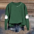 thumbnail image 5 of HUITKMM Chandail à Capuche pour Femmes Imprimé Halloween Manches Longues Sans Capuche Mode Automne Décontracté Col Rond Chandail Graphique pour Automne Hiver, 5 of 5