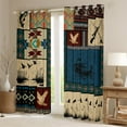 thumbnail image 2 of Homewish Country Mallard Duck Black Out Curtains,Ancient Aztec Boho Curtains Pack of 2 (42x63 Each),Hunting And Fishing Bedroom Curtains For Men Women,Ultra Soft Home Decor, 2 of 6