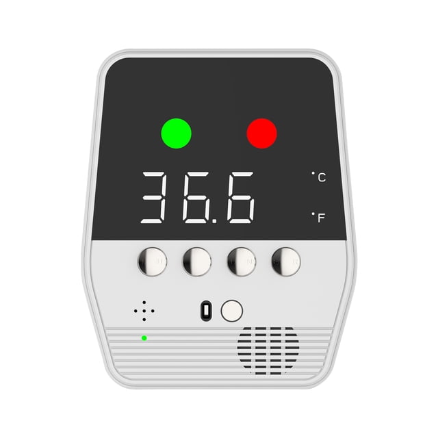 Termómetro Infrarrojo Inteligente sin Contacto con Alerta de Fiebre y Medición Precisa para Frente y Mano, Ideal para Uso en Espacios Públicos y Hogares