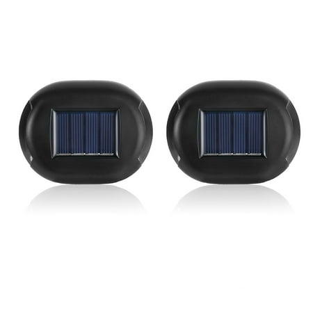 

Elenxs Pack of 2 Solar Lights Outdoor IP65 Waterproof 2LED Night Lamps Sensor Safety Bright Lighting for Pathway Driveway Bedroom White