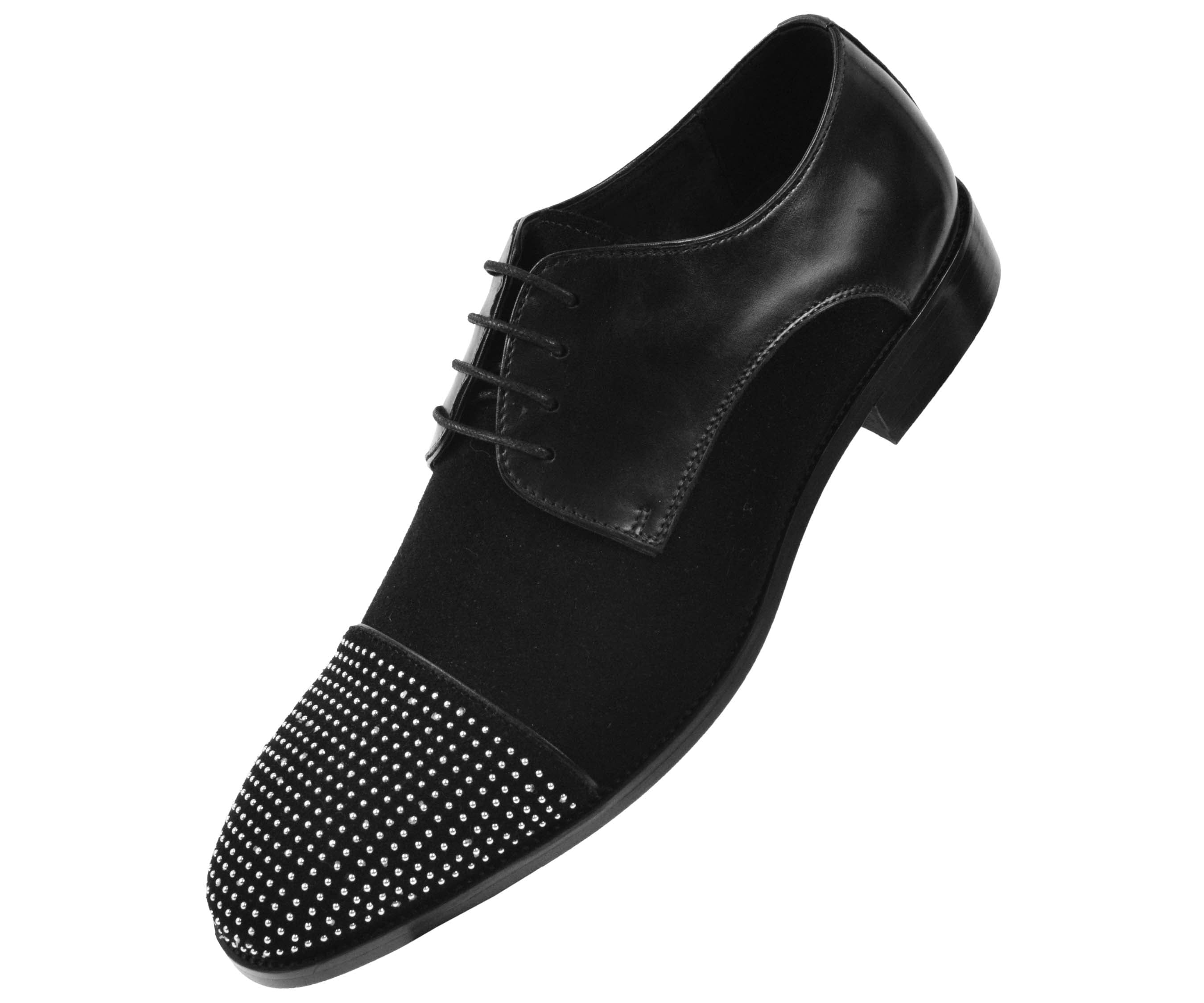 black studded dress shoes