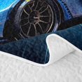 thumbnail image 5 of Erosebridal Teens Blue Sport Car Quilt King,Boys Rally Race Fast Car King Coverlet Set, 5 of 7