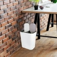 thumbnail image 1 of unbranded kitchen rubbish recycle bin Plastic White with Cover for Office General Users 1Set, 1 of 8