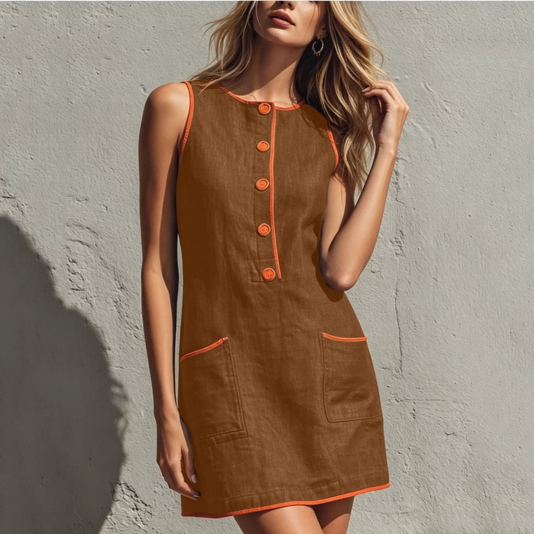 brown mini shift dress Cognac Flower Cutout Faux Suede Mini Shift Dress