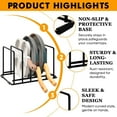 thumbnail image 4 of Kitchen Pan Organizer and Pot Rack, 5-Slot Steel Holder for Thin Pans, Baking Trays, and Cutting Boards - Space-Saving, 4 of 9
