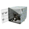 thumbnail image 5 of Lavender Dog Crate Cover, Pastel Watercolor Petals with Leaves Gardening Foliage Yard Bouquets, Easy to Use Pet Kennel Cover Small Dogs Puppies Kittens, 7 Sizes, Lime Green Violet Blue, by Ambesonne, 5 of 6