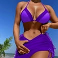 thumbnail image 1 of Qertyioot 2024 Nouveau Maillot de Bain pour Femmes, Bikini Trois Pièces Bikini Séparé, 1 of 5
