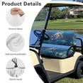 thumbnail image 6 of Aplkyhs Sea Turtle Club Car Seat Covers Breathable Golf Cart Rear Seat 2-Person Seats Golf Cart Seat Cover Soft Golf Cart Accessories Warmth in Winter and Cooling in Summer, 6 of 6
