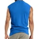 thumbnail image 4 of Camisetas para Hombre con Botón de Ocio de Color Sólido de Bolsillo, Estilo Fino sin Mangas, 4 of 4