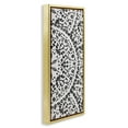 thumbnail image 3 of Stupell Industries Boho Fractal Pattern Study Abstract Painting Gold Floater Framed Canvas Art Print Wall Art, 15 x 31, 3 of 9