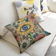 thumbnail image 5 of flower patternlinen throw pillowcase decoration pillowcase gifting preferred 20x20 inch cushion cover 2 sets sofa pillowcase sofa bedroom living room car, 5 of 8
