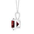 thumbnail image 2 of ANGARA Lab Grown 3.57 Ct Classic Round Ruby Solitaire Pendant for Women in 14K White Gold (Size-9mm) | July Birthstone, Birthday, Anniversary, Jewelry Gift for Women | Lab-Grown Ruby Necklace, 2 of 7