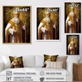 thumbnail image 4 of Designart "Priest In Golden Robes" Religious Portrait Floater Framed Wall Art Prints, 4 of 5