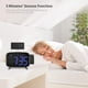 thumbnail image 3 of Reloj despertador de proyección Siete grupos de reloj despertador pantalla grande LED reloj electrónico de temperatura y humedad, 3 of 6