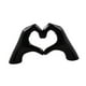 thumbnail image 3 of Escultura de mano de corazón, figura de gesto, regalo de cumpleaños, novedad, adorno de escritorio, estatua de de amor para Festival, dormitorio Negro, 3 of 8