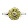 thumbnail image 4 of 925 Sterling Silver Stackable Expressions Daisy Ring Size: 9; for Adults and Teens; for Women and Men, 4 of 5