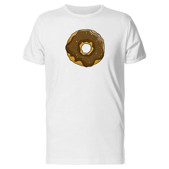 Cartoon Of Chocolate Donut Tee Men's -Image by Shutterstock