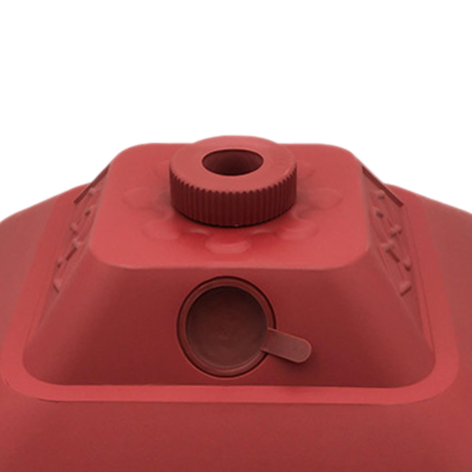 figatia Water Fillable Umbrella Base Parasol Holder, Square Patio Umbrella Holder Outdoor Umbrella Stand for Yard Lawn Beach Poolside Red