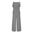 thumbnail image 4 of ShiShine Women's Casual Jumpsuits Wide Leg Overalls Baggy Rompers with Pockets, 4 of 6