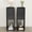 black-2, variant on Narrow Walnut Nightstand Set of 2, Small Bedside Table with Arched Drawer, Slim Wood Night Stand, Mid Century Modern End Table, Walunt
