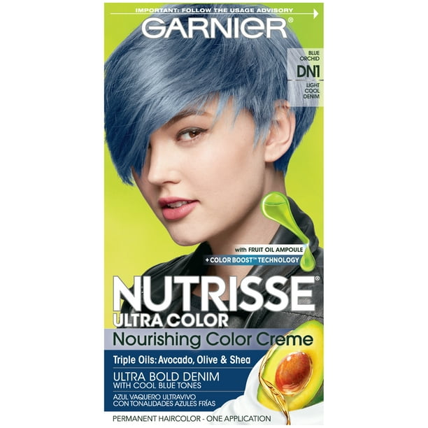 Garnier Nutrisse Nourishing Hair Color Creme, DN1 Light Cool Denim - Walmart .com