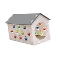 thumbnail image 3 of Cama para gatos, casa para mascotas, nido, cómodo túnel de juego para mascotas, protector de muebles, caseta para dormir, rascador con garra para, 3 of 8