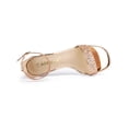 thumbnail image 4 of BLISSFUL STEP Women's Shoes Glitter Ankle Strap Block Heel Prom Sandals Rose Gold 7.5, 4 of 8