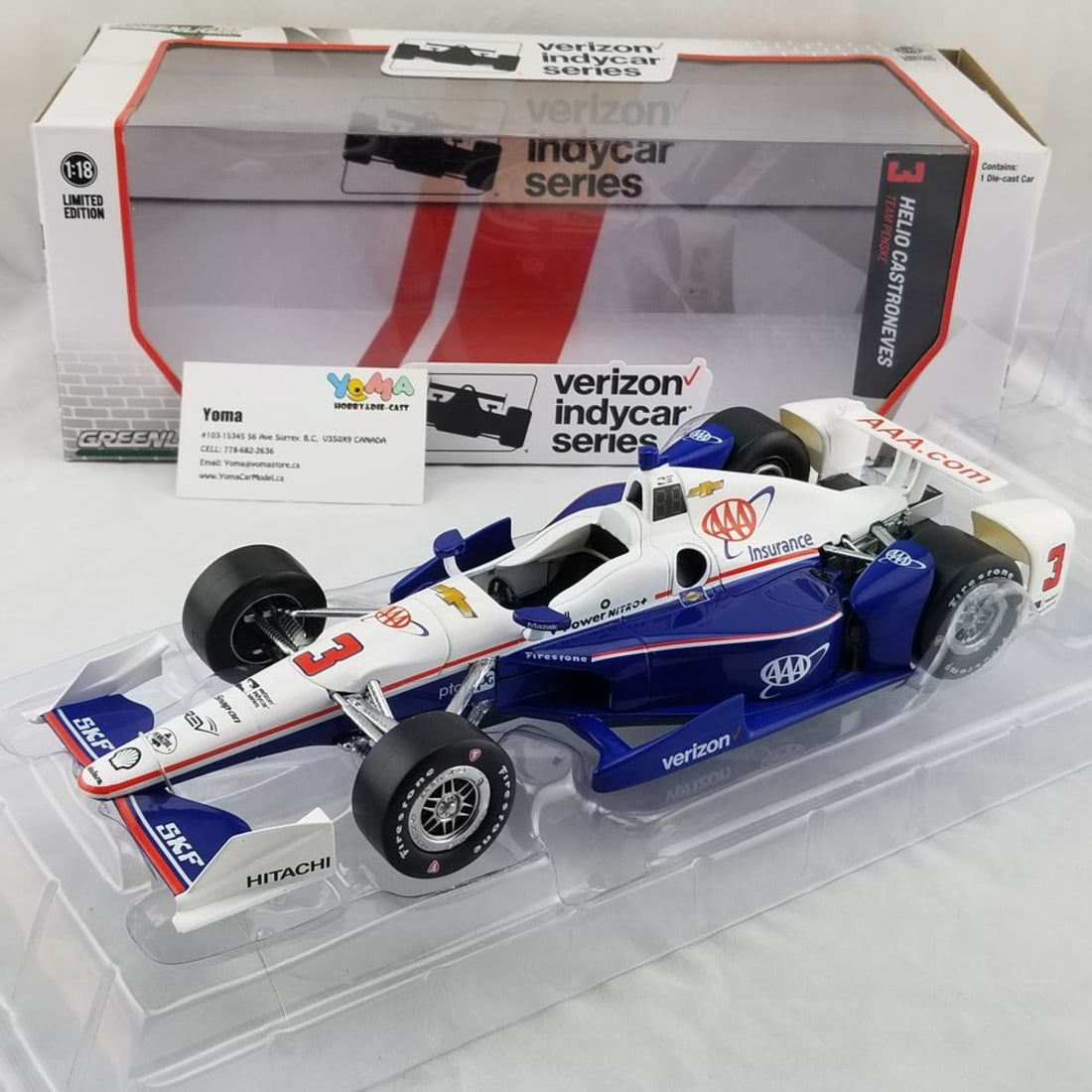 GreenLight 1/18 2017 IndyCar Series 3 Helio Castroneves
