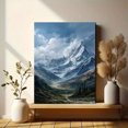 thumbnail image 6 of Majestic Snow-Capped Mountain Canvas Print, Nature Wall Art for Living Room Bedroom Office Study Cabin Lodge Decor, 6 of 8